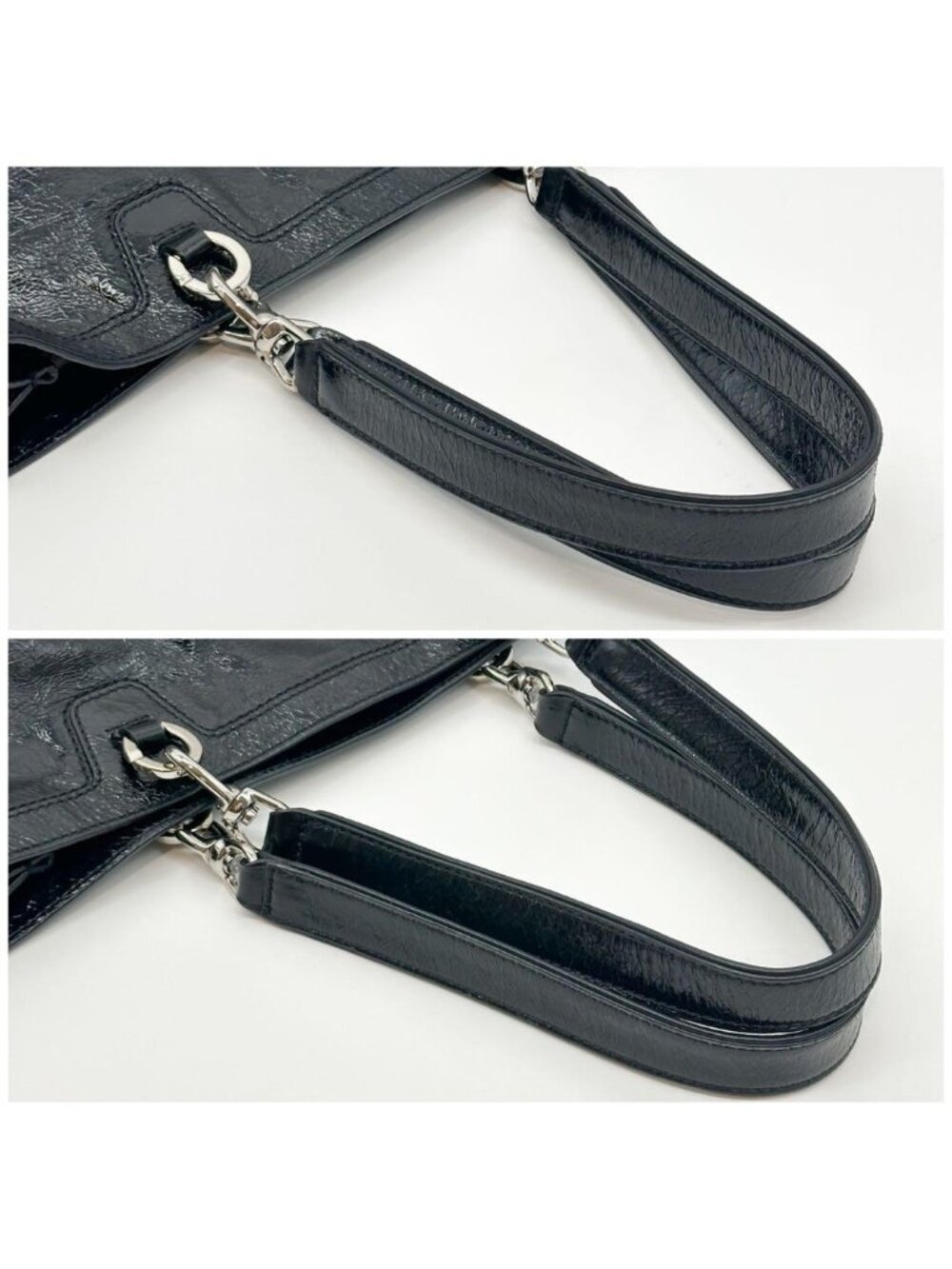 Celine Triomphe Leather Tote Black - Picture 8 of 15